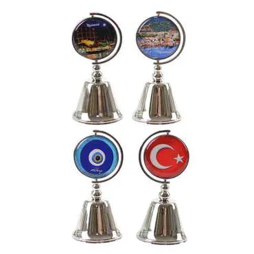 Marmaris Themed Collectible Souvenir Metal Bell 44x90 mm - 3