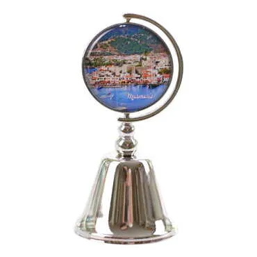 Marmaris Themed Collectible Souvenir Metal Bell 44x90 mm - 4