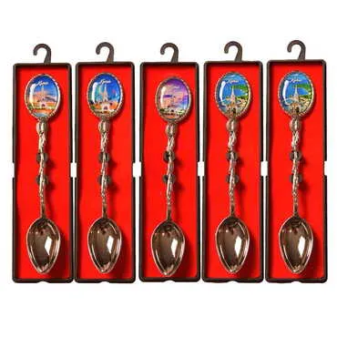 Toptan Kemer Temalı Myros Metal Kaşik 25*130 Mm - 2