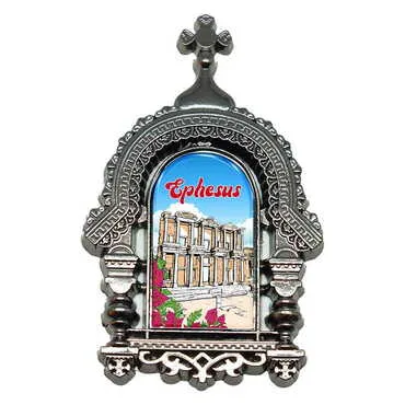 Toptan Efes Temalı Myros Metal Ki̇li̇se Magnet 45*75 Mm - 3