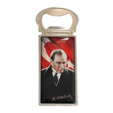 Toptan Atatürk Temalı Myros Metal Açacak Magnet 33x90 mm - 4