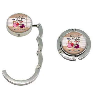 Sweetheart Themed Metal Folding Purse Hook For Table 45 mm - 2