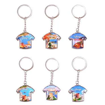Toptan Alanya Temalı Myros Metal Forma Anahtarlık 34x92 mm - 2