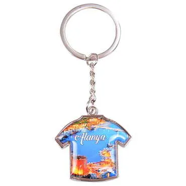 Toptan Alanya Temalı Myros Metal Forma Anahtarlık 34x92 mm - 7