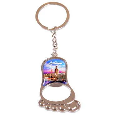 Toptan Antalya Temalı Myros Ayak Açacakli Anahtarlik 37*118 Mm - 5