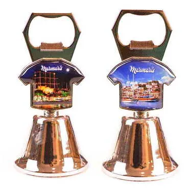 Toptan Marmaris Temalı Myros Metal Açacak Forma Çan 44x94 mm - 2