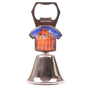 Side Themed Collectible Souvenir Double Side Metal Bell With Opener 44x94 mm - 6