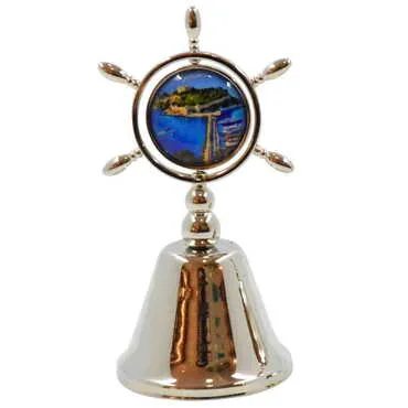 Toptan Kuşadası Temalı Myros Metal Dümen Çan 44x92 mm - 3