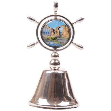Toptan Side Temalı Myros Metal Dümen Çan 44x92 mm - 4