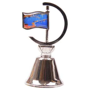 Toptan Alanya Temalı Myros Metal Bayrak Çan 44x96 mm - 3