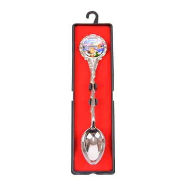 Toptan Alanya Temalı Myros Metal Hatıra Kaşık 25x130 mm - 3
