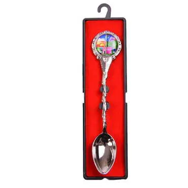 Belek Themed Collectible Souvenir Metal Tea Spon With Giftbox 25x130 mm - 5