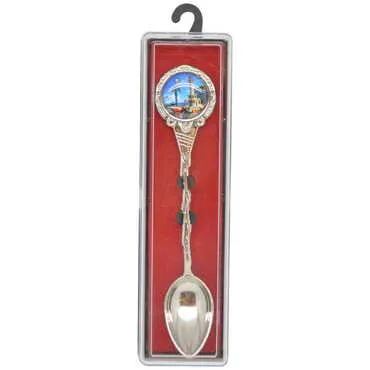 Toptan İzmir Temalı Myros Metal Hatıra Kaşık 25x130 mm - 6