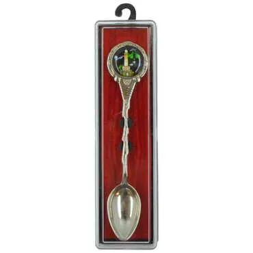 Toptan İzmir Temalı Myros Metal Hatıra Kaşık 25x130 mm - 9