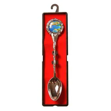 Kemer Themed Collectible Souvenir Metal Tea Spon With Giftbox 25x130 mm - 3