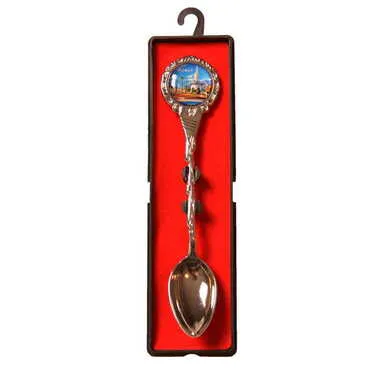 Kemer Themed Collectible Souvenir Metal Tea Spon With Giftbox 25x130 mm - 4