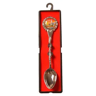 Kemer Themed Collectible Souvenir Metal Tea Spon With Giftbox 25x130 mm - 6