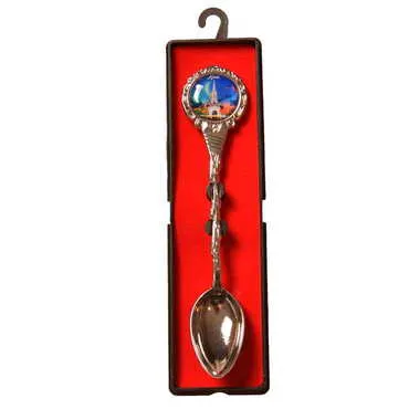 Kemer Themed Collectible Souvenir Metal Tea Spon With Giftbox 25x130 mm - 7