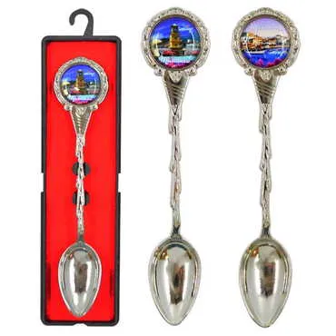 Toptan Marmaris Temalı Myros Metal Hatıra Kaşık 25x130 mm - 3