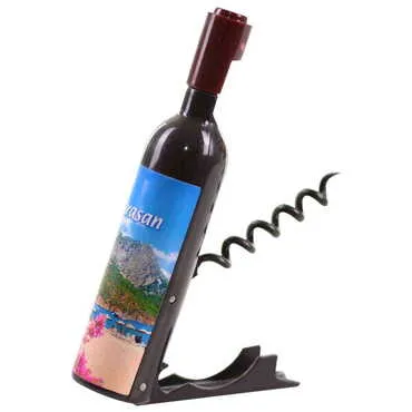 Toptan Adrasan Temalı Myros Şişe Şekilli Tirbüşon Açacak 115x25x25 mm - 6