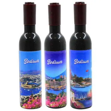 Toptan Bodrum Temalı Myros Şişe Şekilli Tirbüşon Açacak 115x25x25 mm - 5