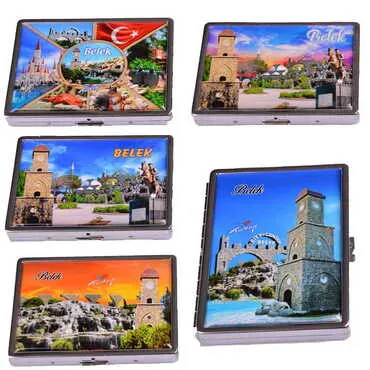 Belek Themed Metal Cigarette Case 103x80x11 mm - 2