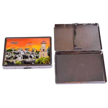 Belek Themed Metal Cigarette Case 103x80x11 mm - 3