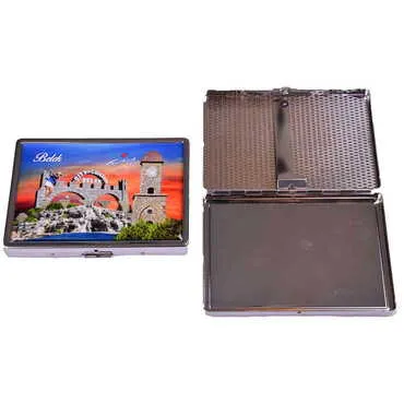 Belek Themed Metal Cigarette Case 103x80x11 mm - 5