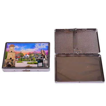 Belek Themed Metal Cigarette Case 103x80x11 mm - 8