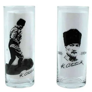 Ataturk Themed Custom Printed Raki-Ouzo Glass - 3