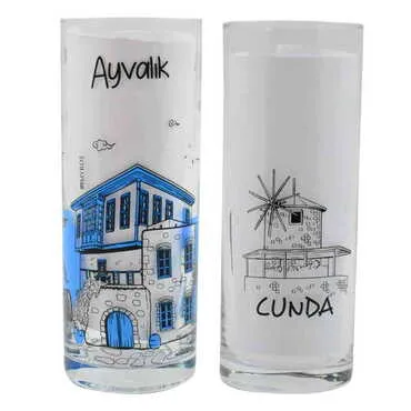 Ayvalik Themed Custom Printed Raki-Ouzo Glass - 4