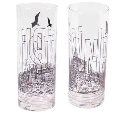 Istanbul Themed Custom Printed Raki-Ouzo Glass - 8