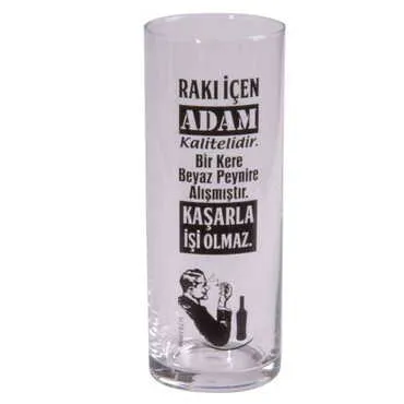 Toptan Yazılı Myros Baskili Raki Bardaği - 5