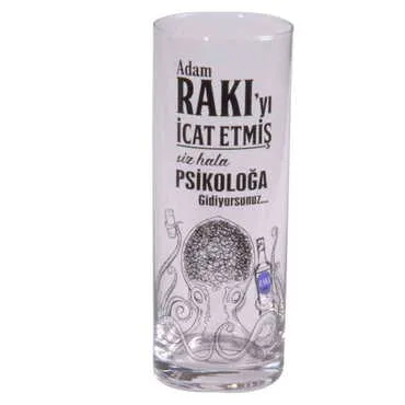 Toptan Yazılı Myros Baskili Raki Bardaği - 9