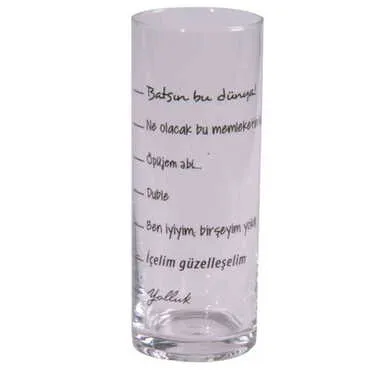 Toptan Yazılı Myros Baskili Raki Bardaği - 10