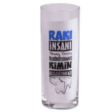 Toptan Yazılı Myros Baskili Raki Bardaği - 11