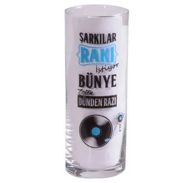 Toptan Yazılı Myros Baskili Raki Bardaği - 13