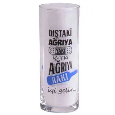 Toptan Yazılı Myros Baskili Raki Bardaği - 15