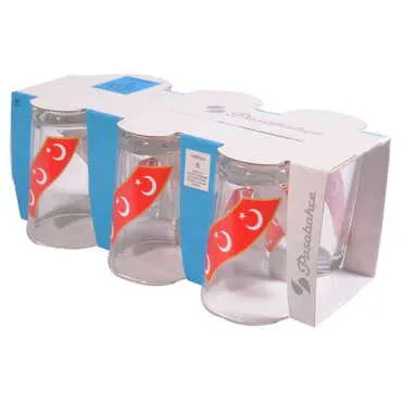 Turkey Themed Printed Water Glass Set of 6 Pcs - 3