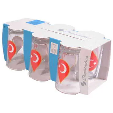 Turkey Themed Printed Water Glass Set of 6 Pcs - 4