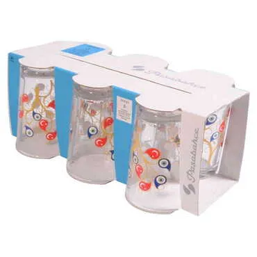Turkey Themed Printed Water Glass Set of 6 Pcs - 5