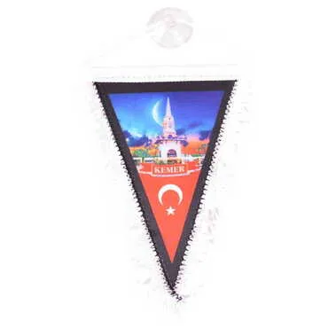 Kemer Themed Custom Printed Triangular Pennant 10X15Cm - 3