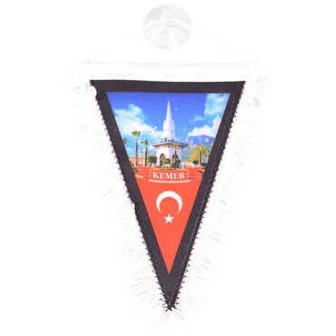 Kemer Themed Custom Printed Triangular Pennant 10X15Cm - 4