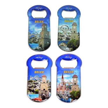 Belek Themed Customizable Metal Magnetic Bottle Opener 90x45 mm - 3