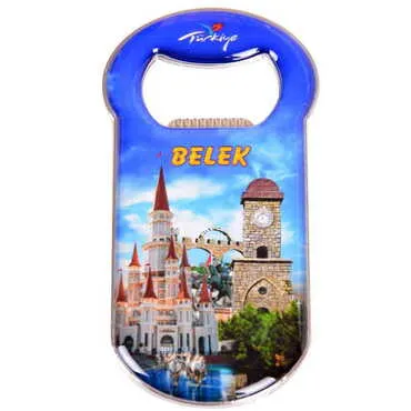 Belek Themed Customizable Metal Magnetic Bottle Opener 90x45 mm - 5