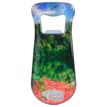 Toptan Artvin Temalı Myros Metal Damla Açacak Magnet 95x42 mm - 6