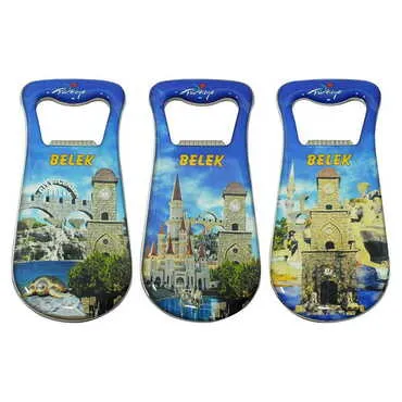 Toptan Belek Temalı Myros Metal Damla Açacak Magnet 95x42 mm - 3