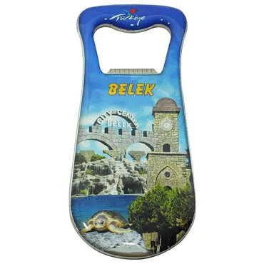 Toptan Belek Temalı Myros Metal Damla Açacak Magnet 95x42 mm - 5