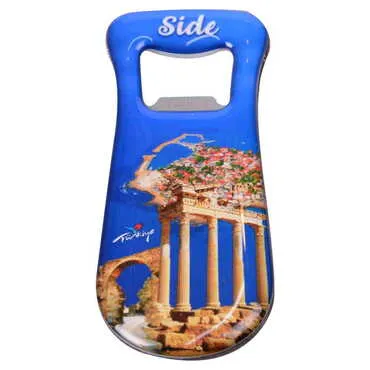 Side Themed Customizable Metal Magnetic Bottle Opener 95x42 mm - 7