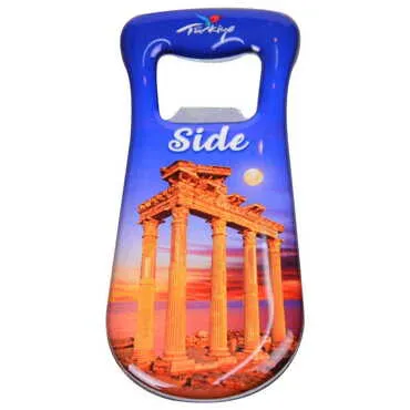 Side Themed Customizable Metal Magnetic Bottle Opener 95x42 mm - 8